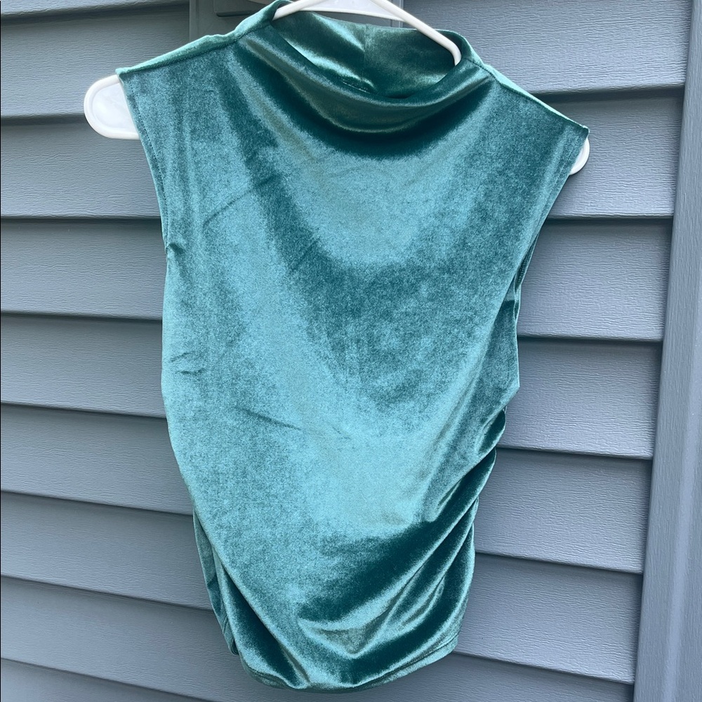 a new day Shimmering Teal Sleeveless Blouse